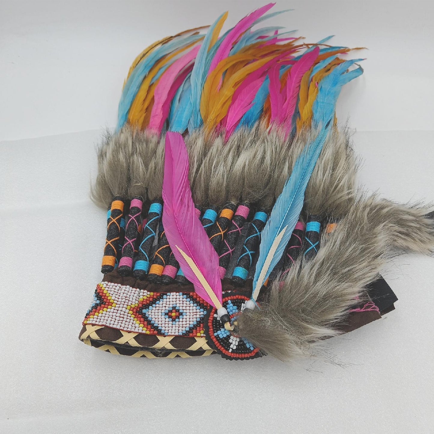 KARMABCN Kopfschmuck Kinderschmuck Kinderfederschmuck 21 Zoll