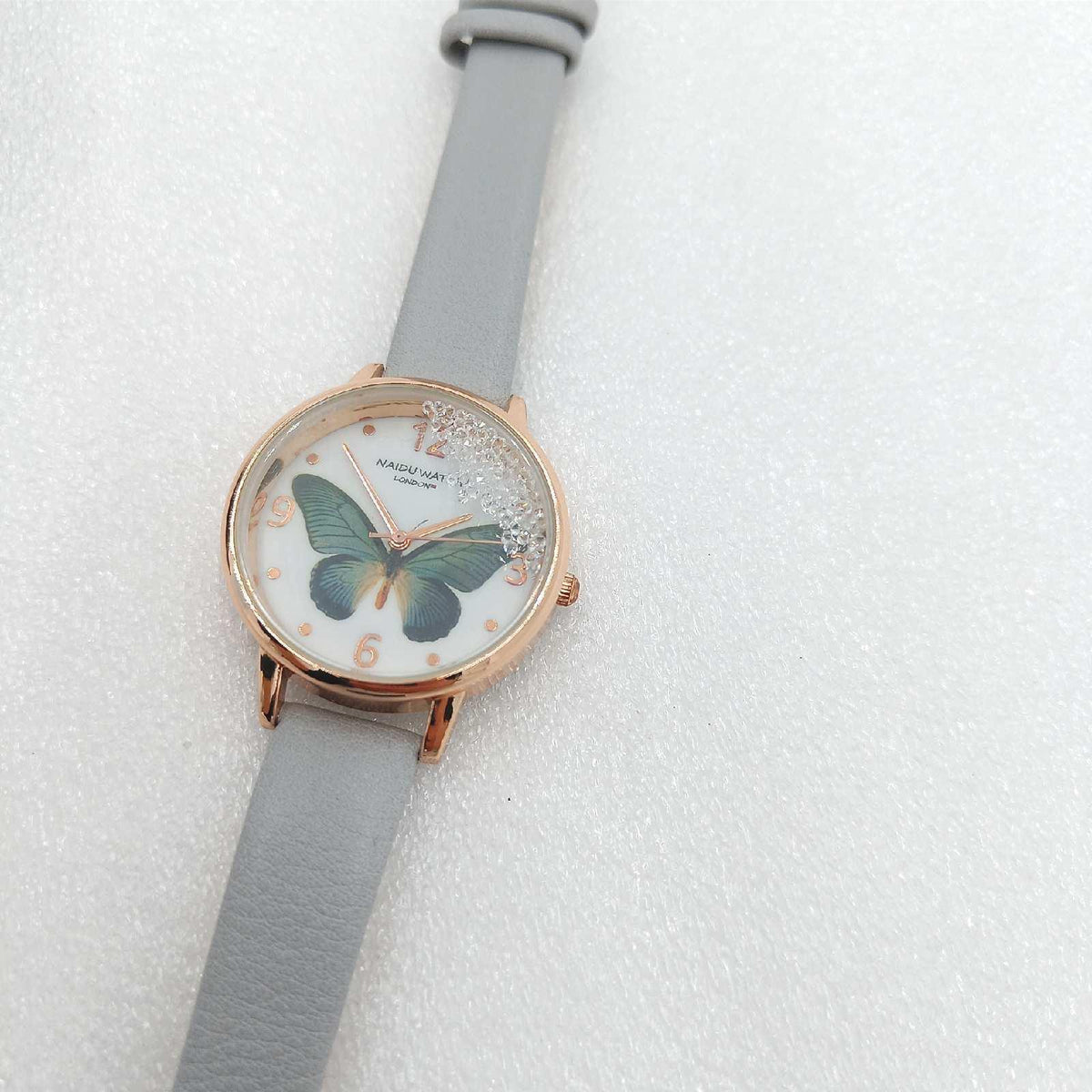 ManChDa Lederarmbanduhr Damenmode Uhren Schmetterling Muttertag Stilvolle