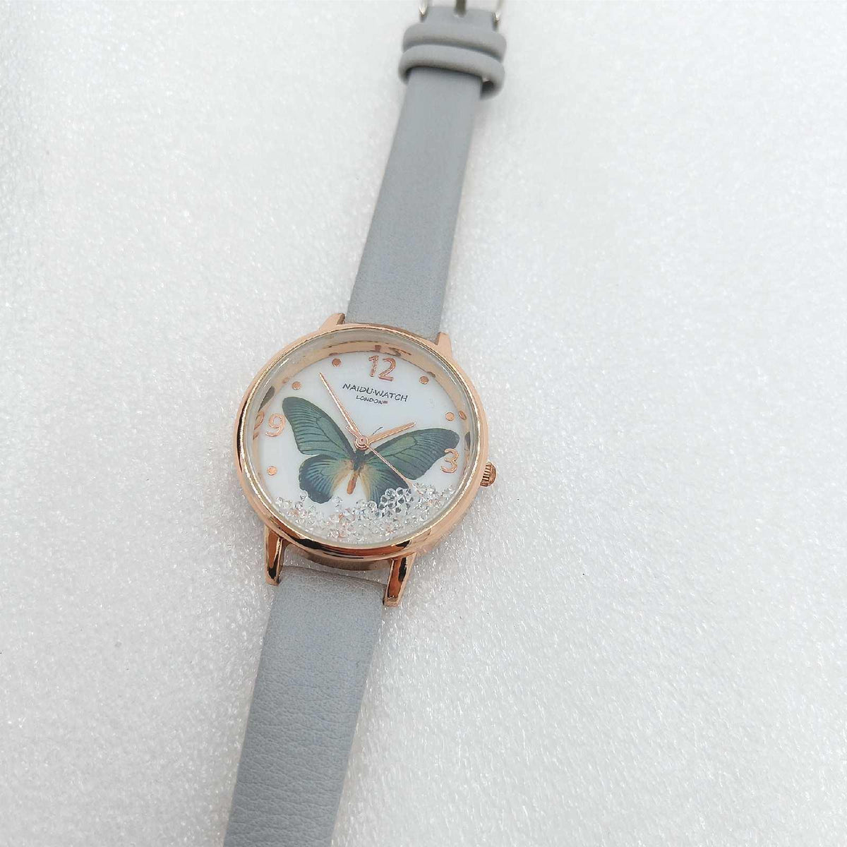 ManChDa Lederarmbanduhr Damenmode Uhren Schmetterling Muttertag Stilvolle