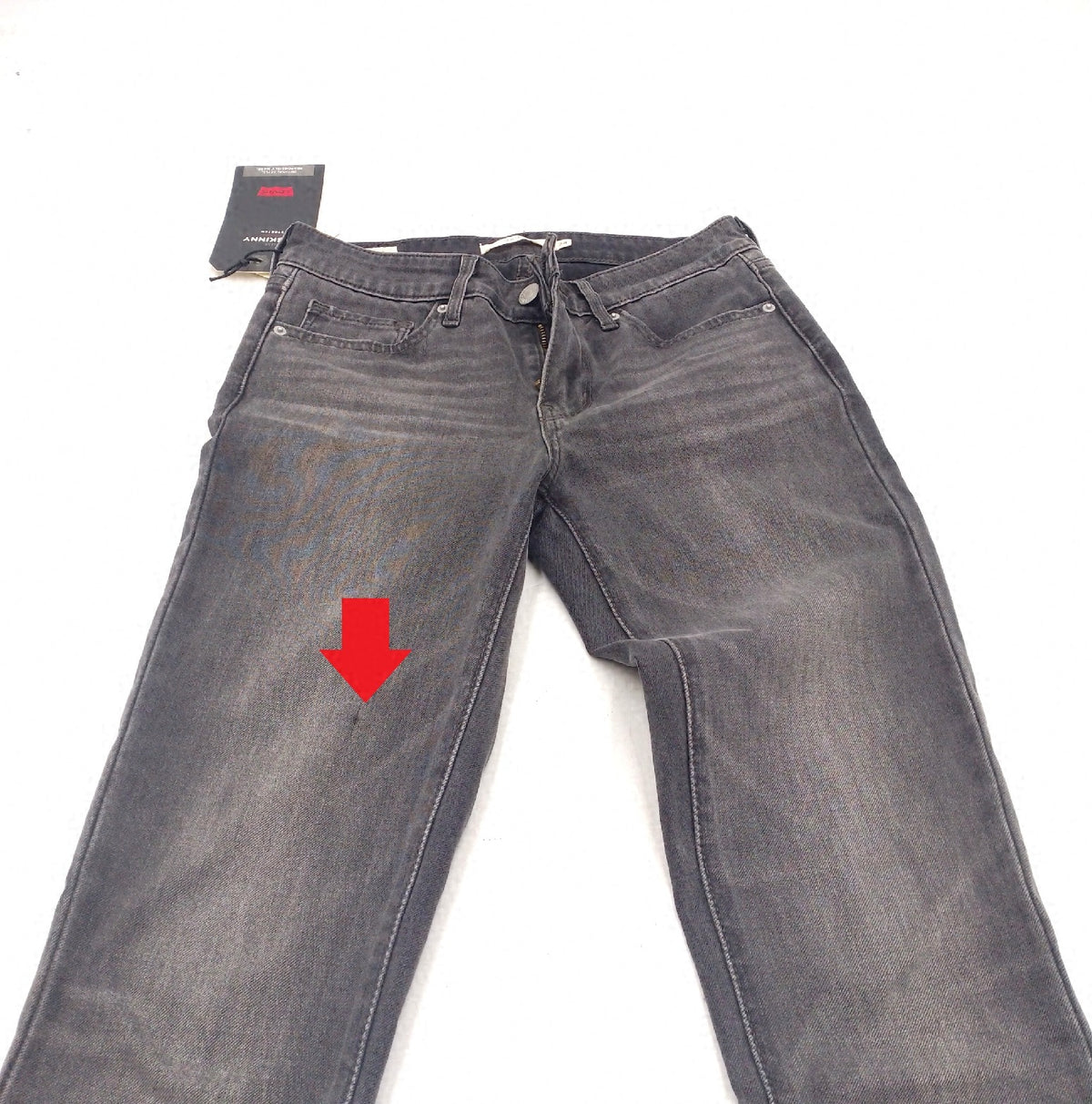 711 Skinny Jeans Damen Hit Me Up Blau 24 30 kleiner Mangel Bein