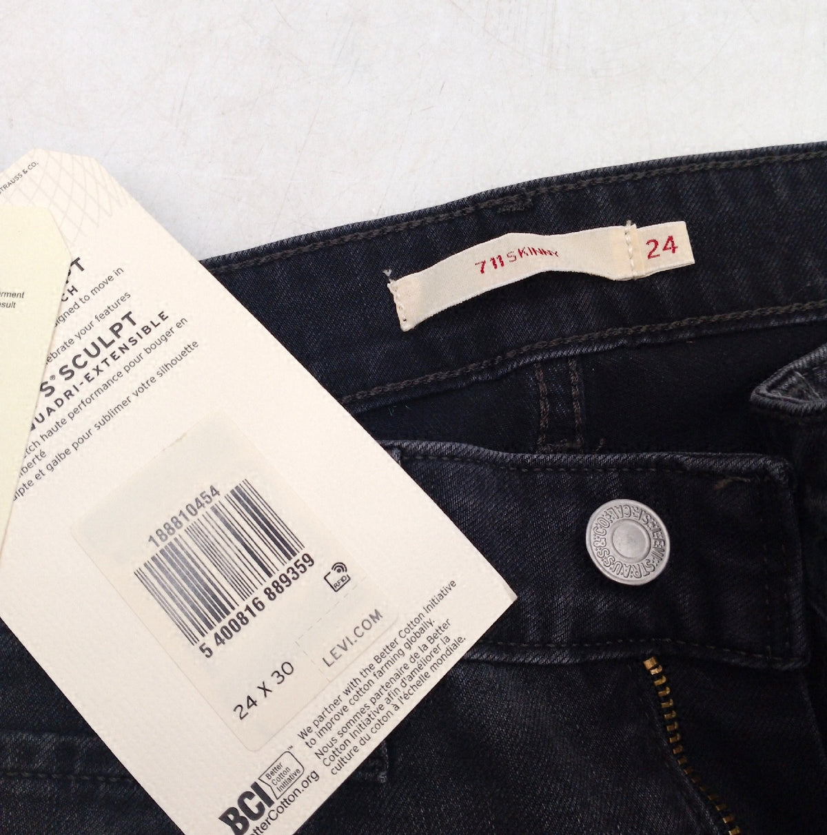 711 Skinny Jeans Damen Hit Me Up Blau 24 30 kleiner Mangel Bein
