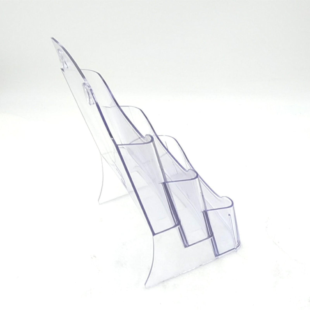 Sigel LH132 Prospekthalter DIN A5 3 Fächer Acryl transparent