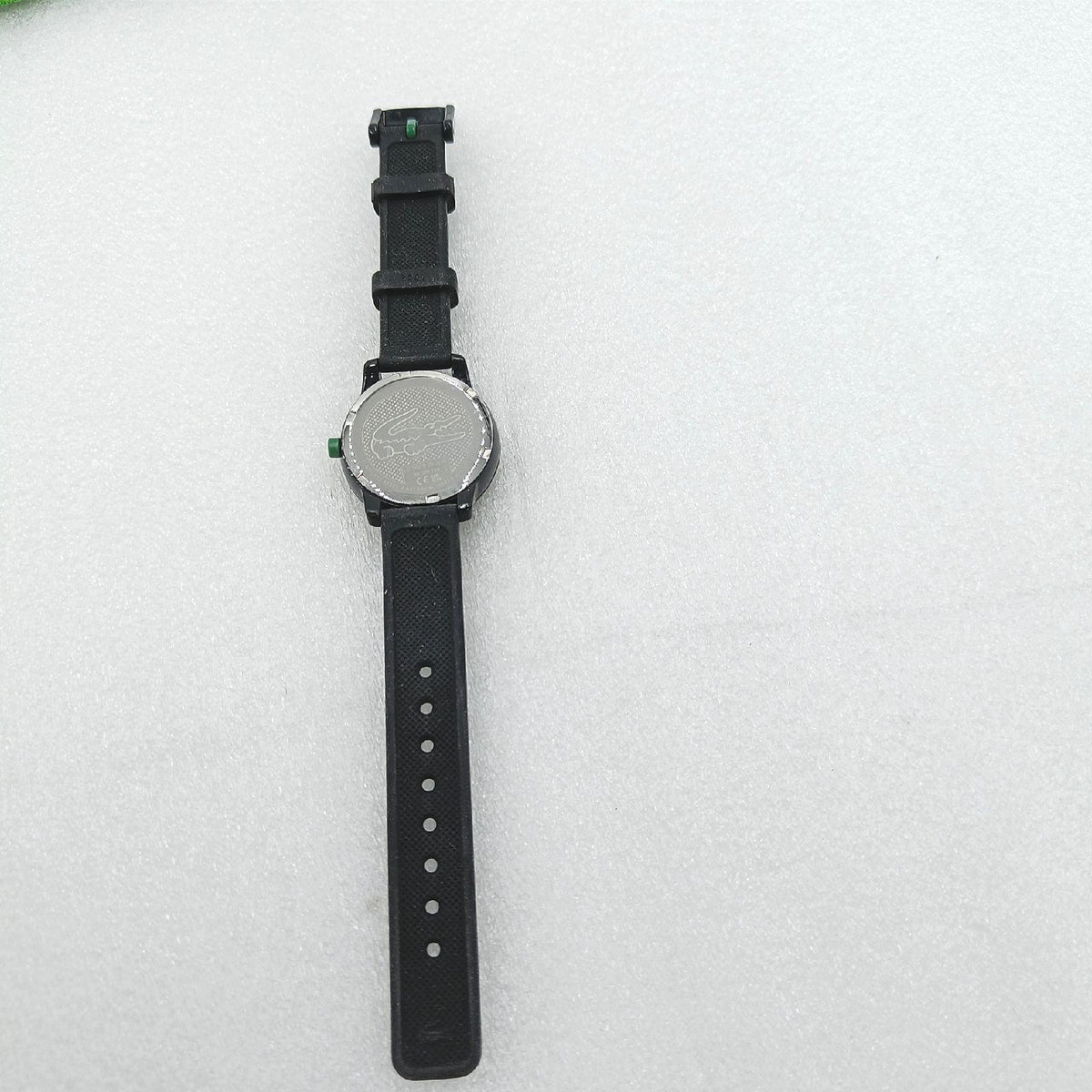 Lacoste Analog Quarzuhr für Kinder Kollektion LACOSTE.12.12 Kids mit Schwarzes Silikonarmband - 2030042