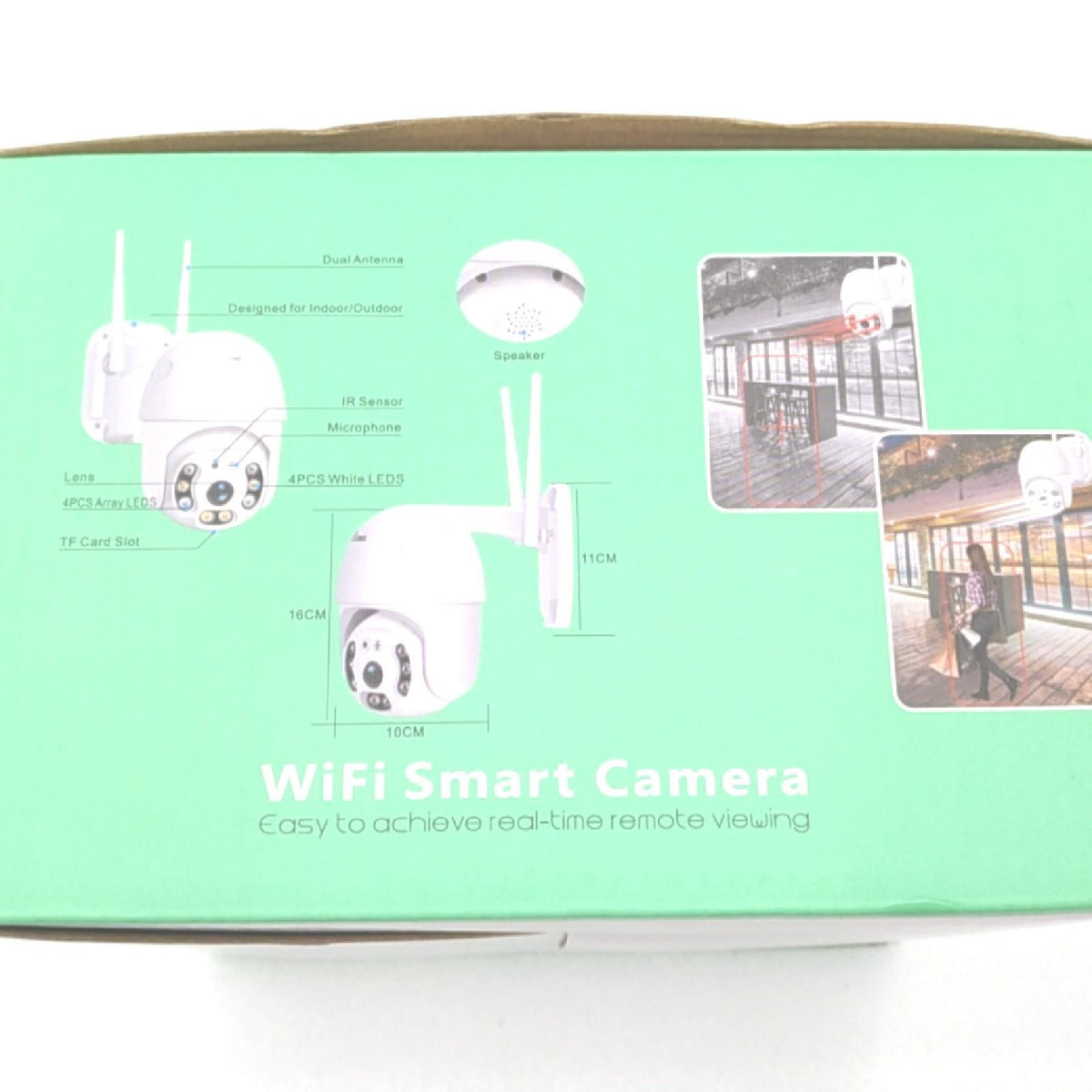Überwachungskamera Outdoor WiFi 360 Grad Kamera Nachtsicht Kamera Outdoor IP Kamera Überwachungskamera Automatische Verfolgung Home Alarm Detektor Outdoor Motion WiFi Mikrofon Lautsprecher