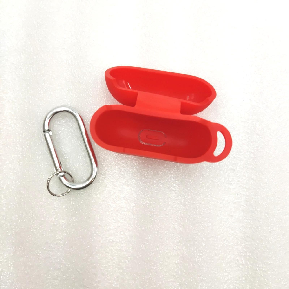 R fun Hülle AirPods Zubehör Case Cover Silikonhülle Schlüsselanhänger weiß robust