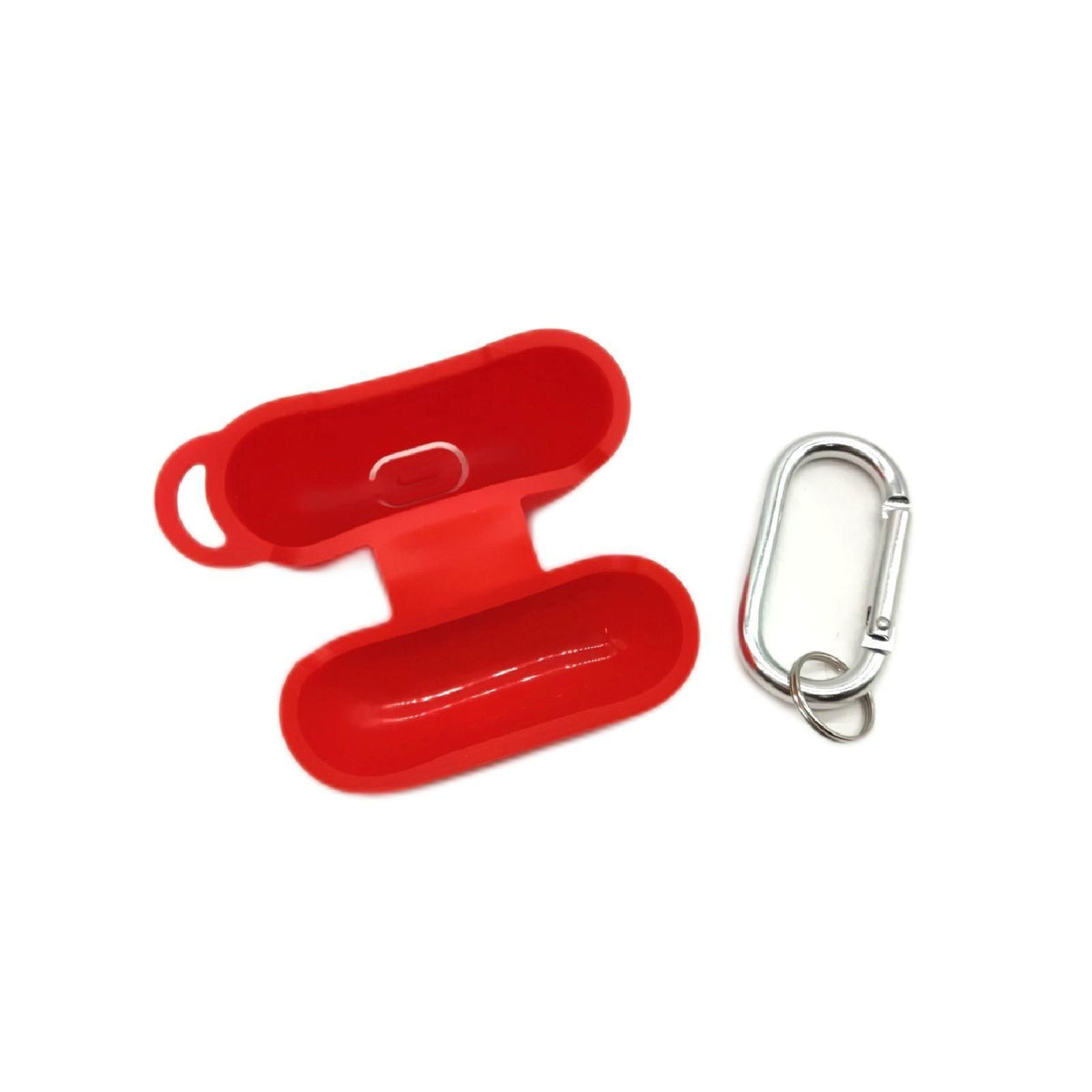 R fun Hülle AirPods Zubehör Case Cover Silikonhülle Schlüsselanhänger weiß robust