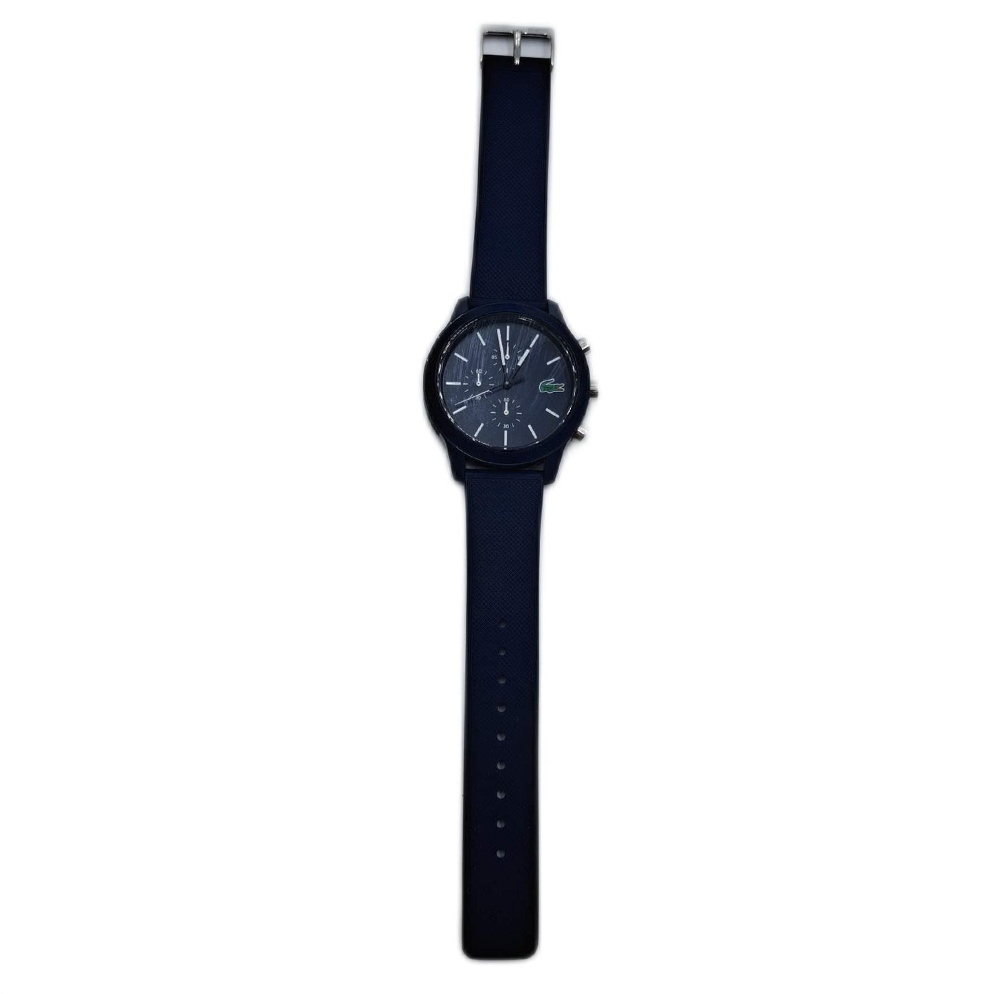Lacoste Chronograph Quarz Uhr Herren Blaues Silikonarmband ohne Armbandhalterung