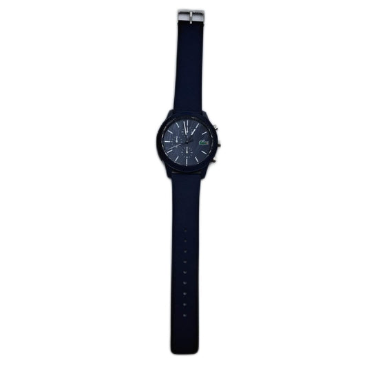 Lacoste Chronograph Quarz Uhr Herren Blaues Silikonarmband ohne Armbandhalterung