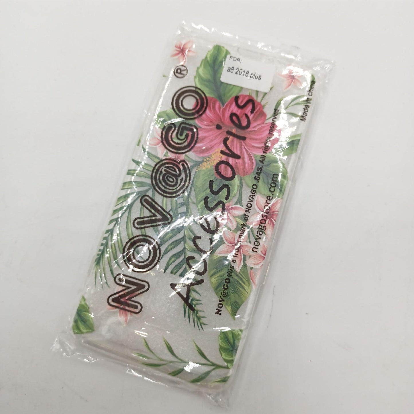 Novago Handy Hülle Zubehör Samsung A8 Plus 2018 Transparent Weich Stoßfest Schutz