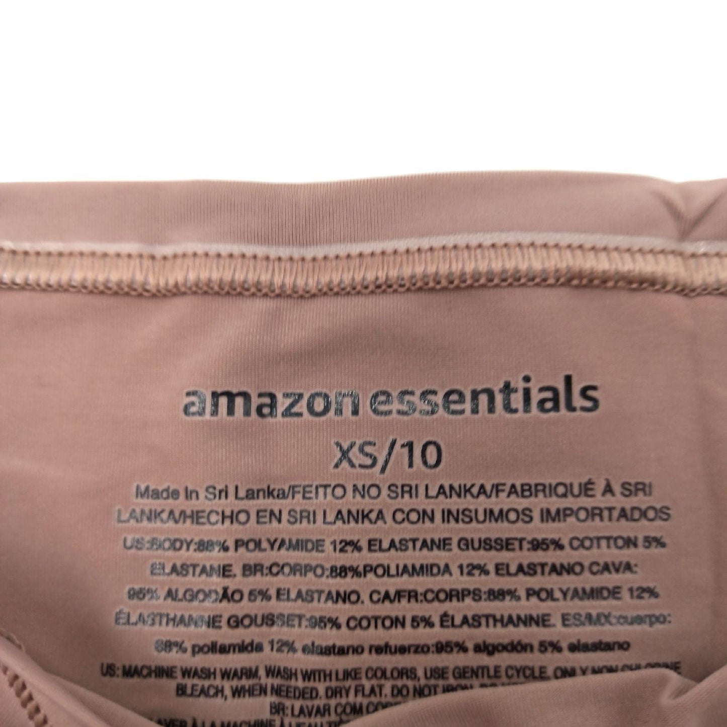 Amazon Essentials Bikinihosen Damenunterwäsche 6er Pack Schwarz Staubige Perle Komfort Baumw