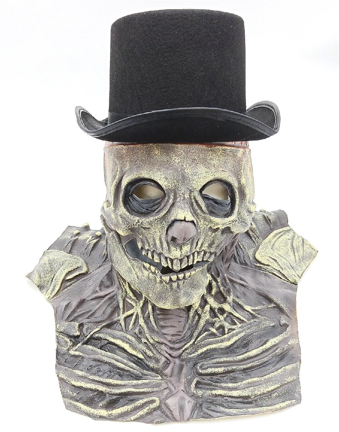 DAZZTIME Skelettmasken Halloween Biochemisches Schädel Party Kostüm Gruselige Maskerade
