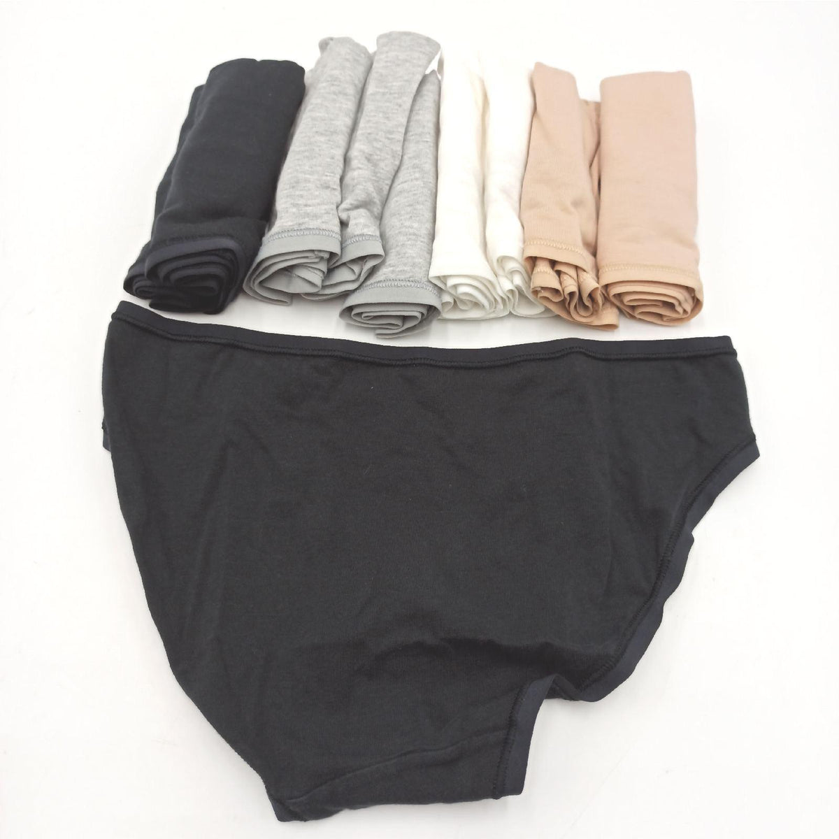 Amazon Essentials Damen Unterwäsche Bikini Slips Baumwolle in Übergröße erhältlich  10er Pack  Grau Meliert/Hellrosa/Schwarz/Weiß  36