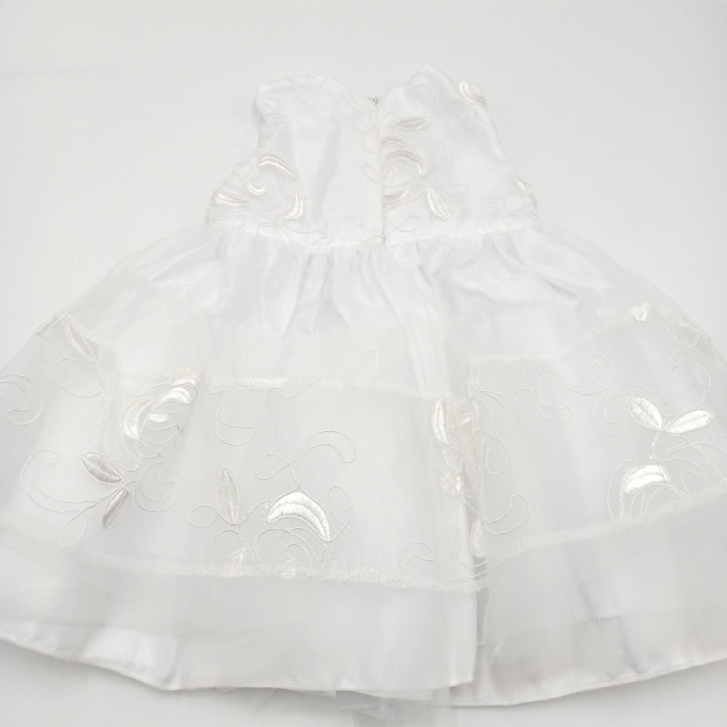 2 teiliges Taufkleid Set Babys Mädchen formelles Kleid Spitze Mütze Kleid