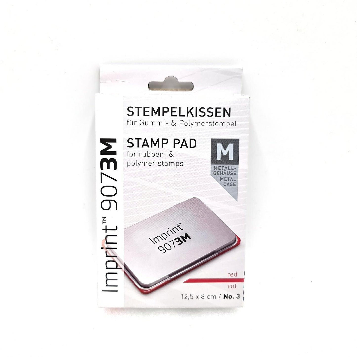 Imprint Stempelkissen Bürobedarf 9073M rot wasserbasierte Tinte Handstempel optimal Größe