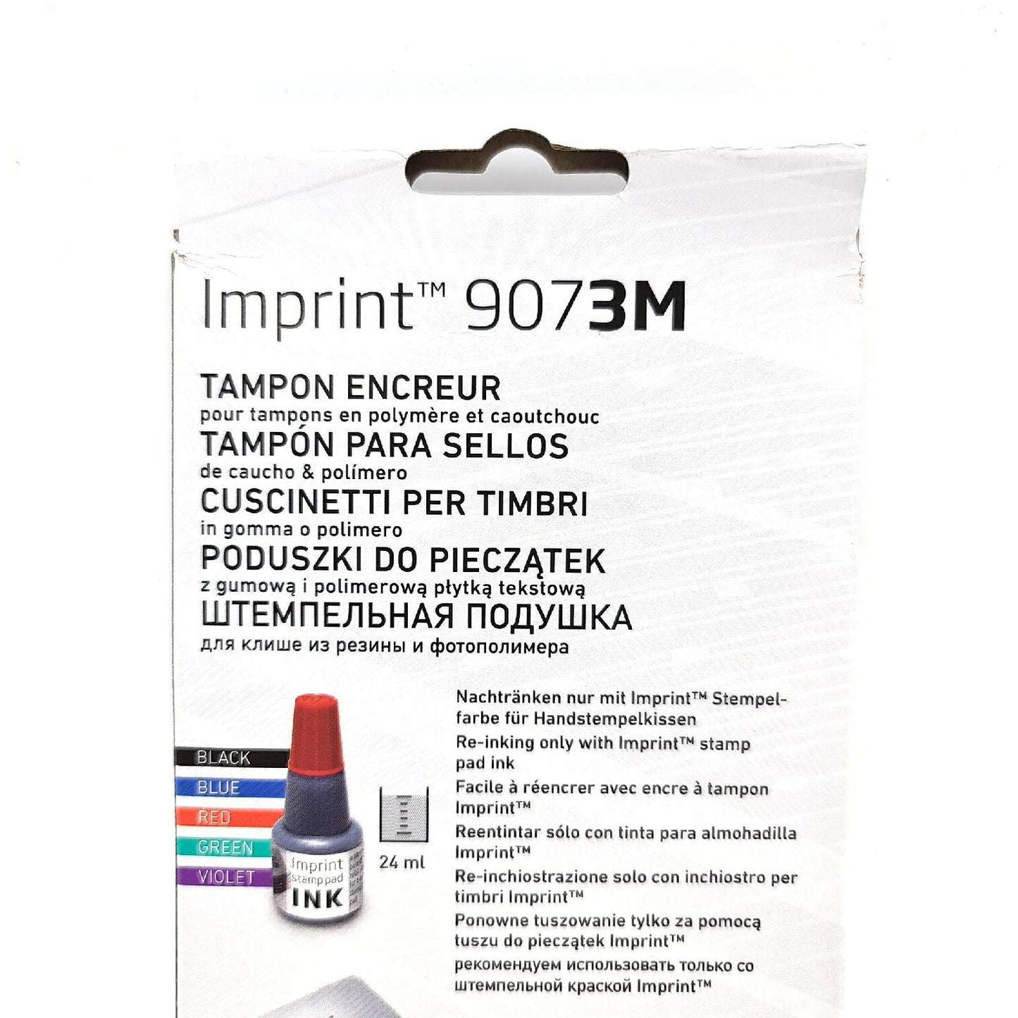 Imprint Stempelkissen Bürobedarf 9073M rot wasserbasierte Tinte Handstempel optimal Größe