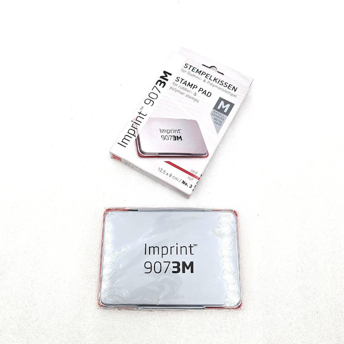 Imprint Stempelkissen Bürobedarf 9073M rot wasserbasierte Tinte Handstempel optimal Größe
