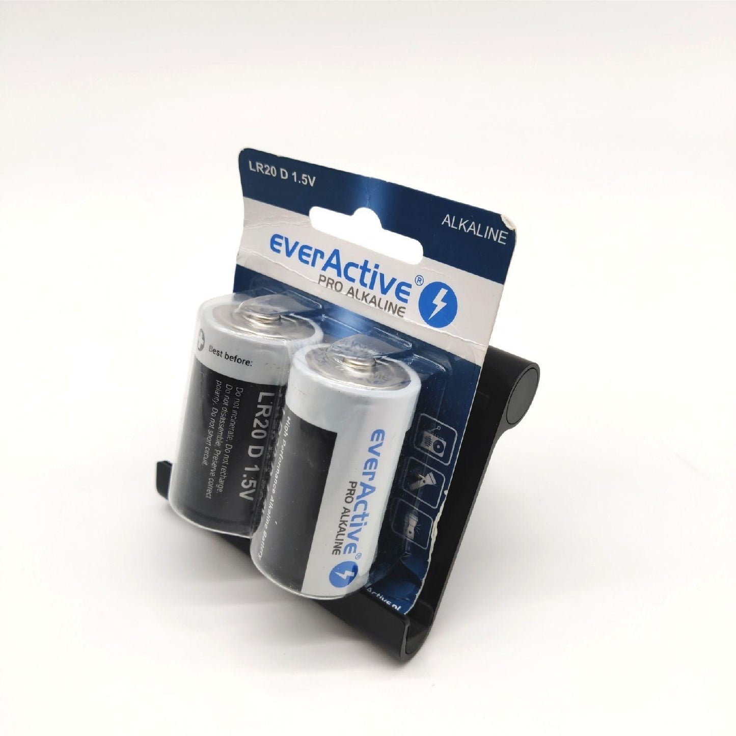 everActive D Batterien 2er Pack, Pro Alkaline, Mono LR20 R20 1.5V, höchster Leistung, 10 Jahre Haltbarkeit, 2 Stück – 1 Blisterkarte