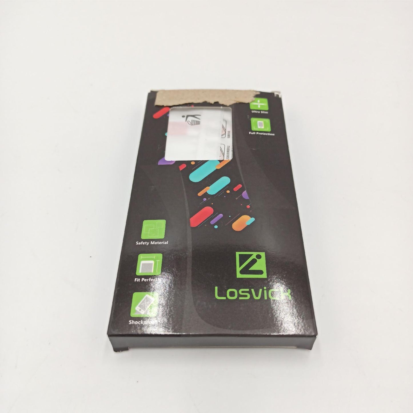 Losvick Kompatibel mit Huawei P30 Lite Hülle, P30 lite New Edition Hülle, 2X Panzerglas Schutzfolie, Handyhülle Ultra-dünne Silikon Schutzhülle Kohlefaser Stoßfest Case für Huawei P30 Lite -Schwarze