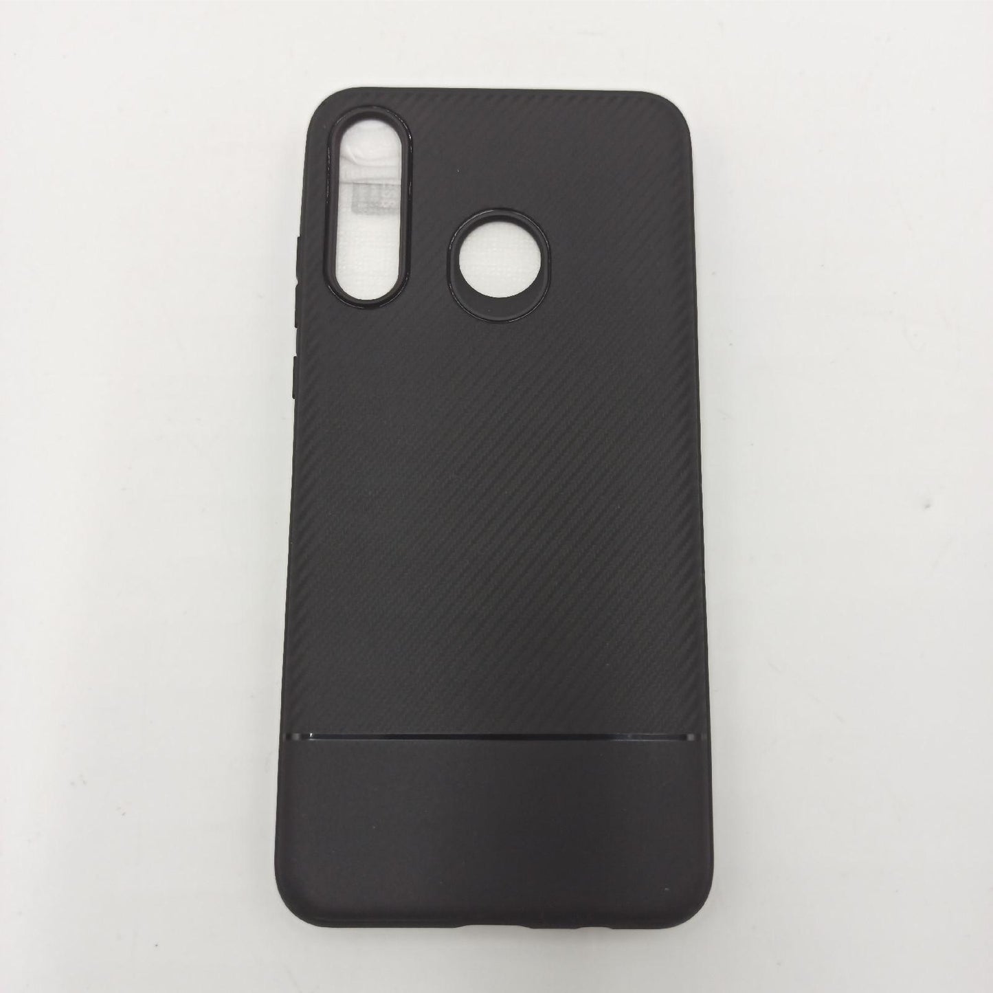 Losvick Kompatibel mit Huawei P30 Lite Hülle, P30 lite New Edition Hülle, 2X Panzerglas Schutzfolie, Handyhülle Ultra-dünne Silikon Schutzhülle Kohlefaser Stoßfest Case für Huawei P30 Lite -Schwarze