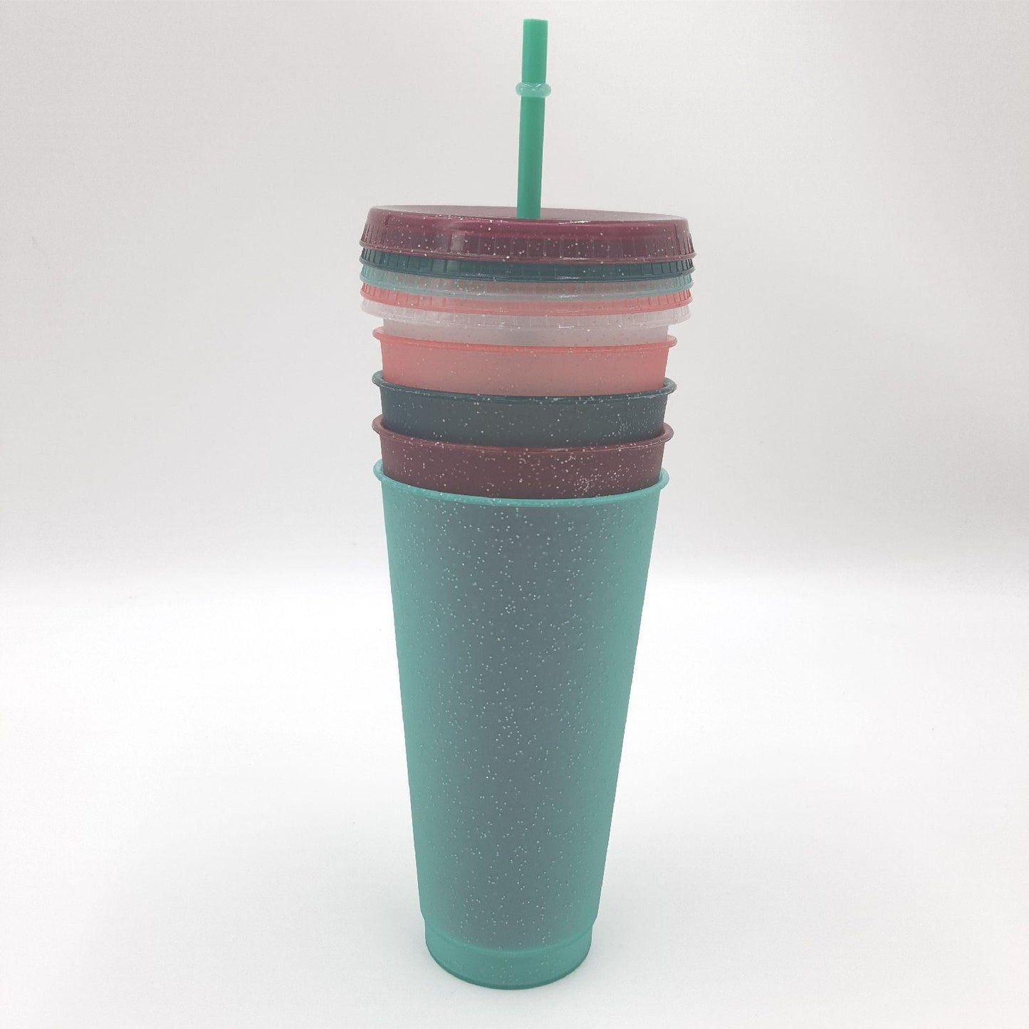 Plastikbecher Set Camping Geschirr Outdoor Zubehör Picknick wiederverwendbar 5x
