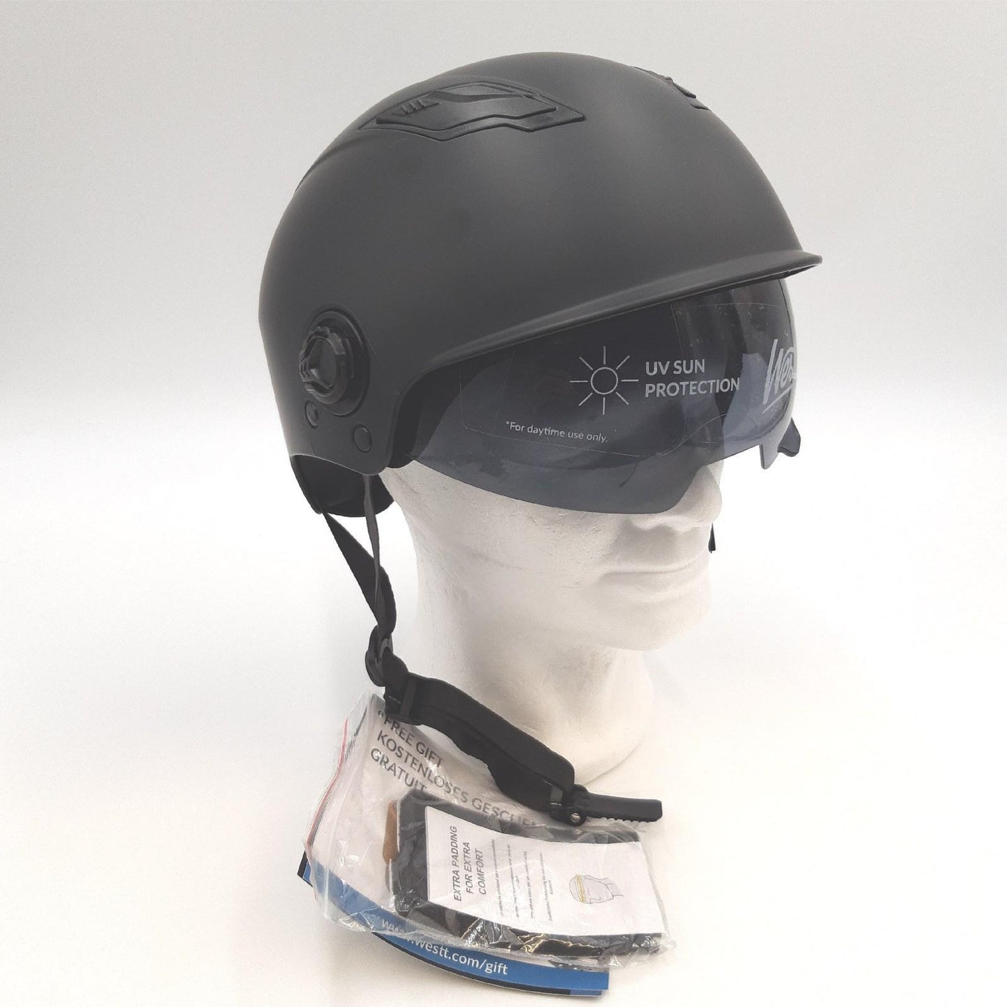 Westt Skateboardhelm Schutz Helme Escape Skaterhelm Sonnenvisier leichter Komfort