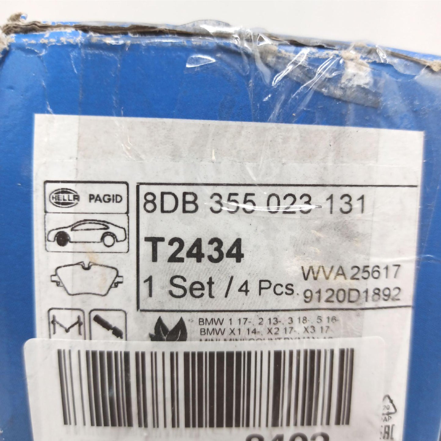 Hella Bremsbeläge Autoteile 8DB 355 023 131 Verschlei