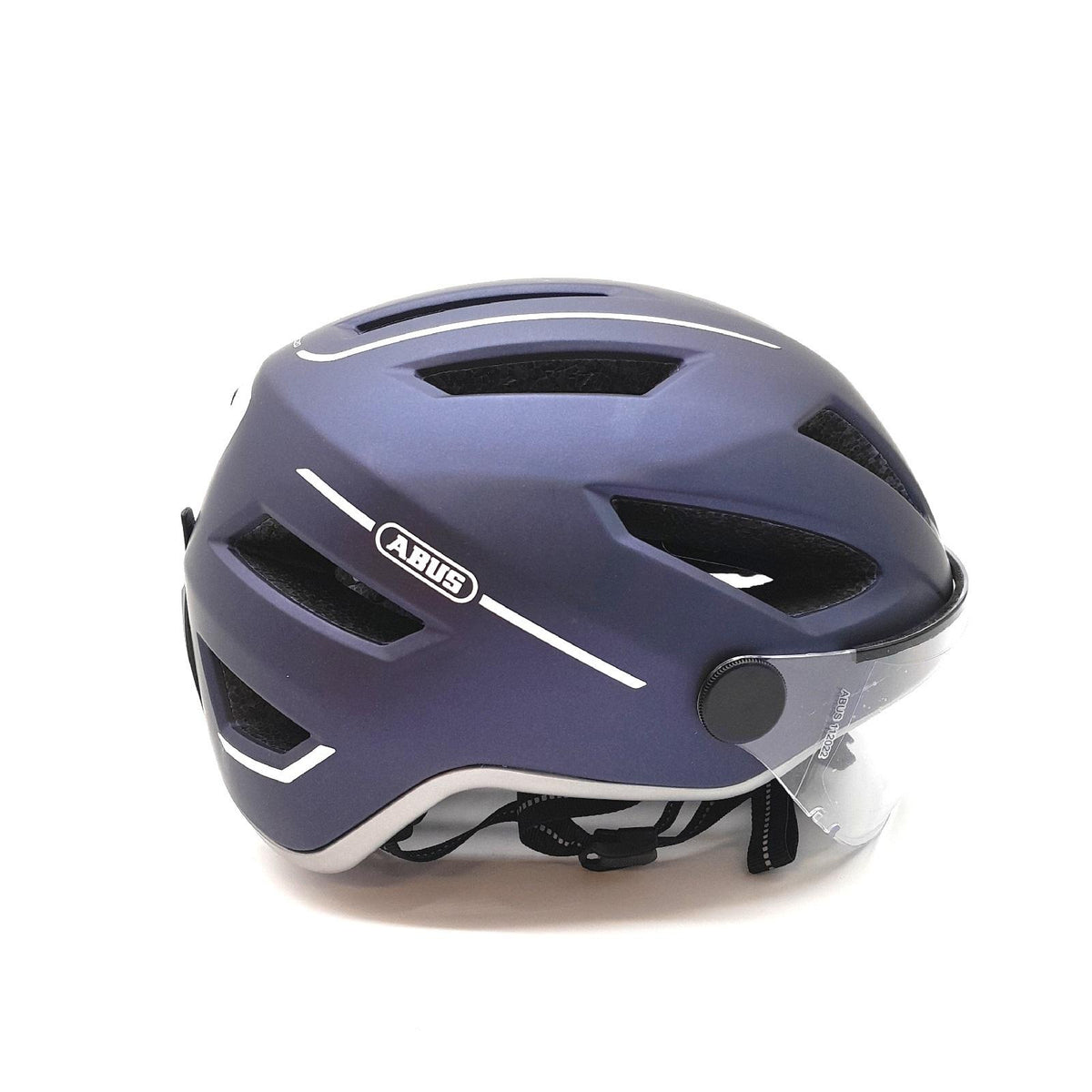 Abus Stadthelm Pedelec Fahrradhelm mit Rücklicht Visier Regenhaube Sicherheit ACE