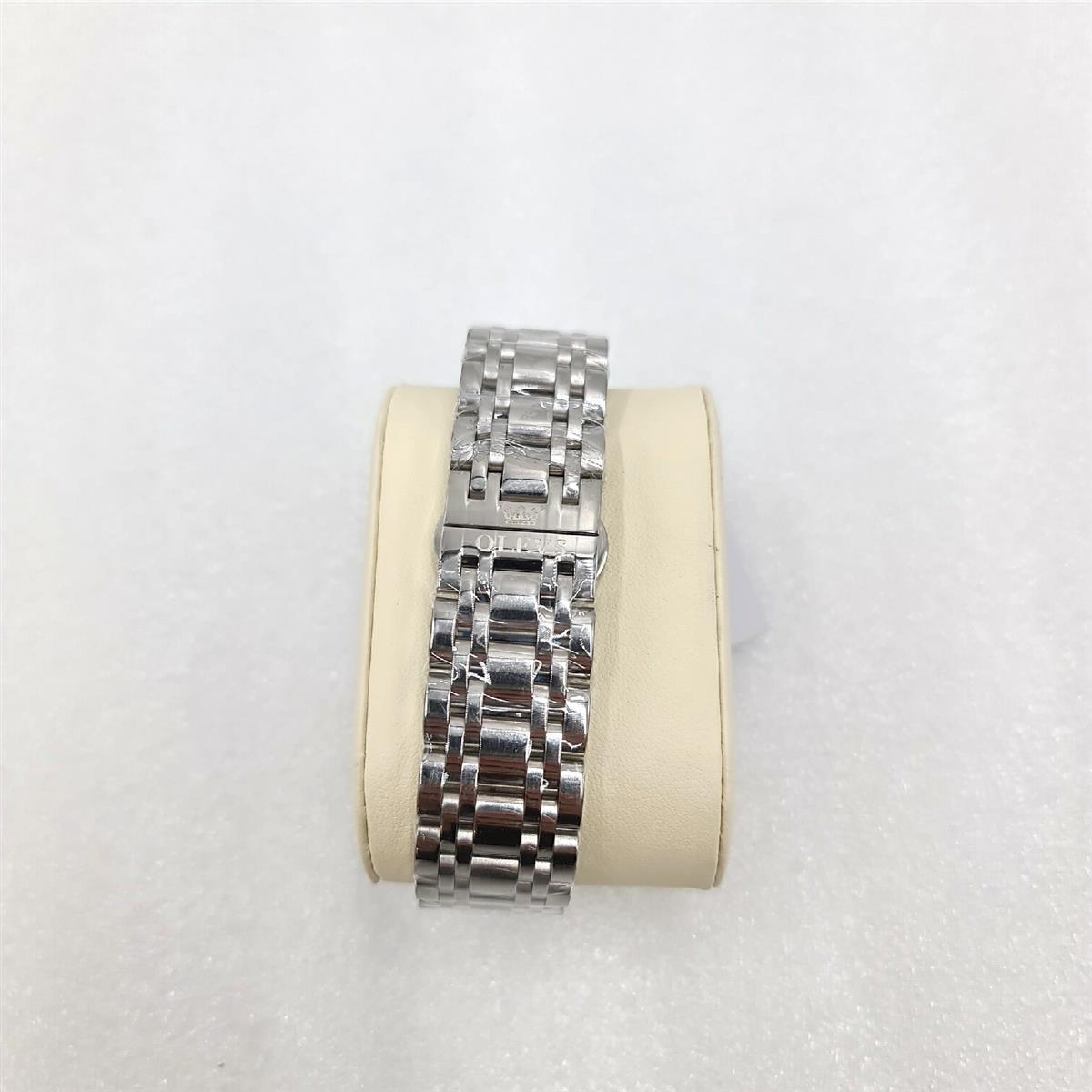OLEVS Herrenuhren Automatik Mechanische Silber Armbanduhr Skelettiertem (132,29)