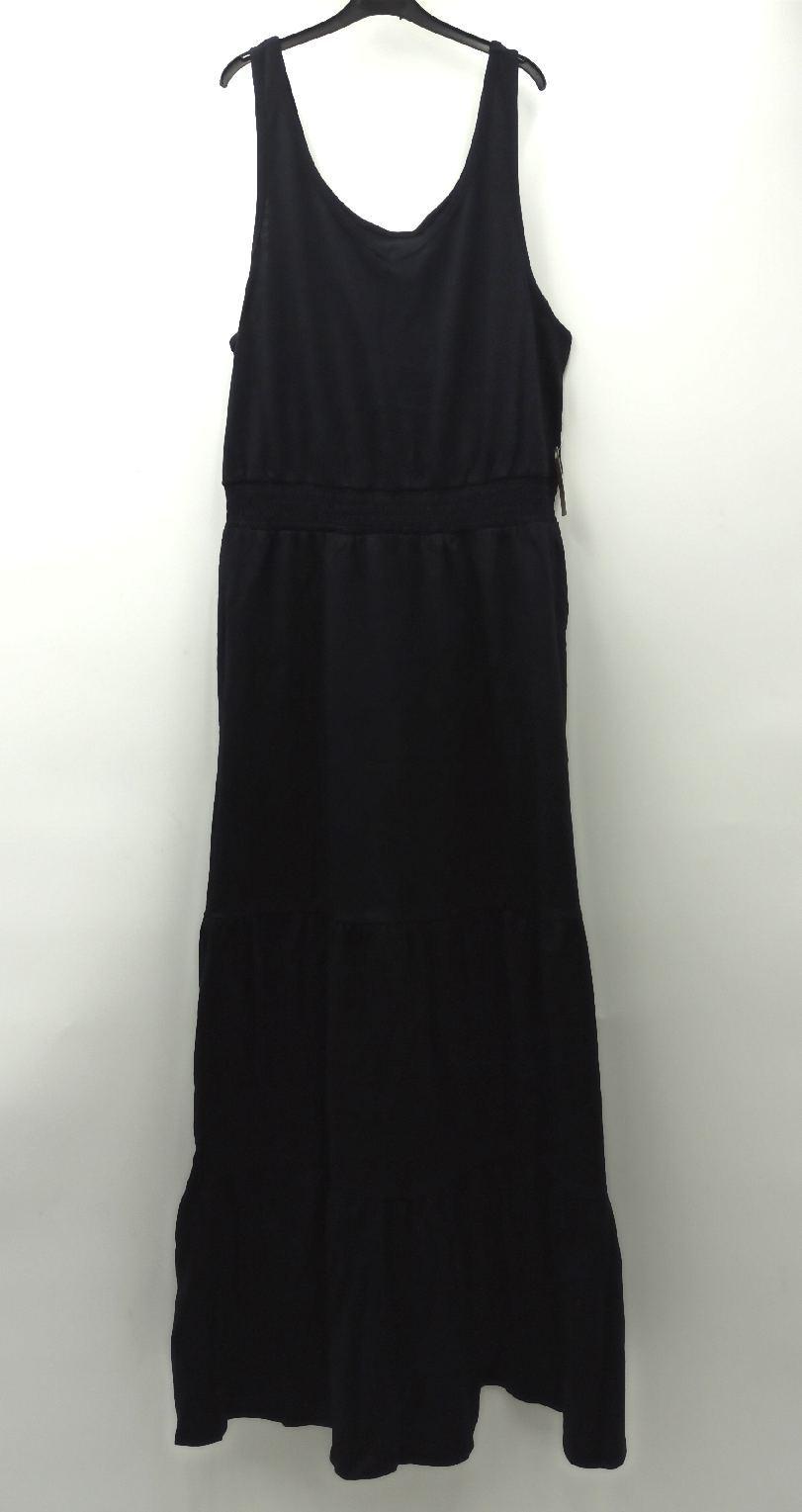Amazon Essentials Maxikleid Damenmode Sommer Schwarz M elastische Taille elegant