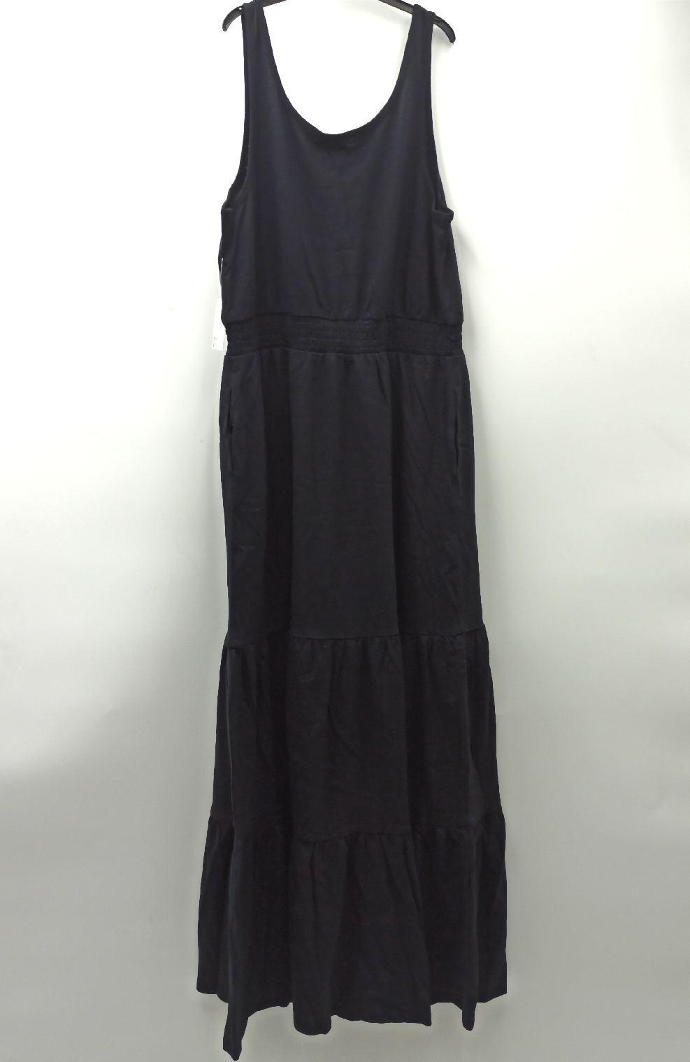 Amazon Essentials Maxikleid Damenmode Sommer Schwarz M elastische Taille elegant