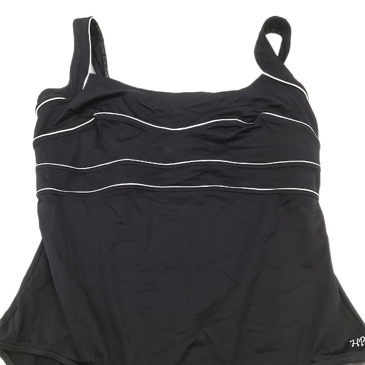 Haute pression D8002 Damen-Badeanzug  Einteiler  Schwarz Schwarz/Weiß  44
