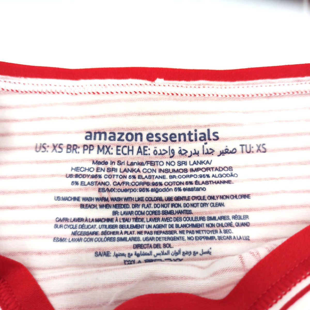 Amazon Essentials Women's 6-Pack Cotton High Cut Bikini Underwear Underwear  Valentines  XS