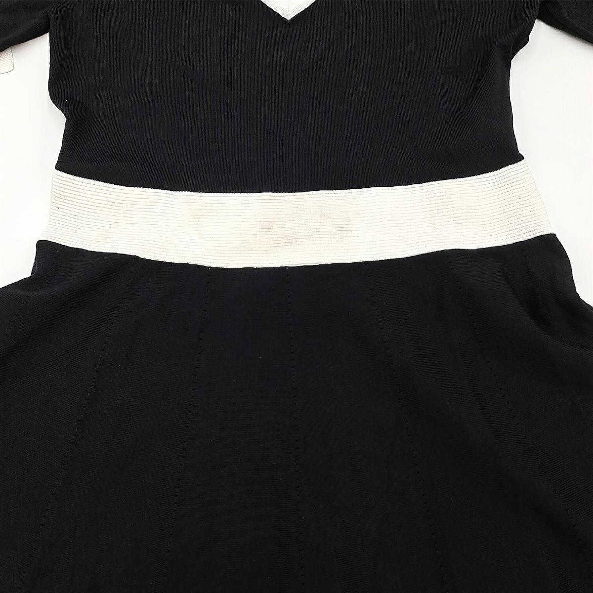 Naf Naf Damenkleid Damenmode Leandre R1 elegant schwarz weiß M
