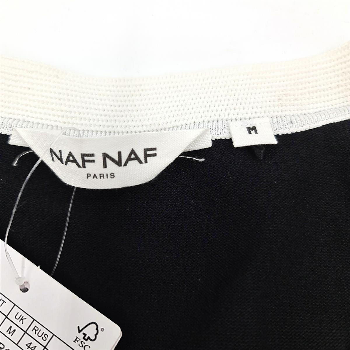 Naf Naf Damenkleid Damenmode Leandre R1 elegant schwarz weiß M