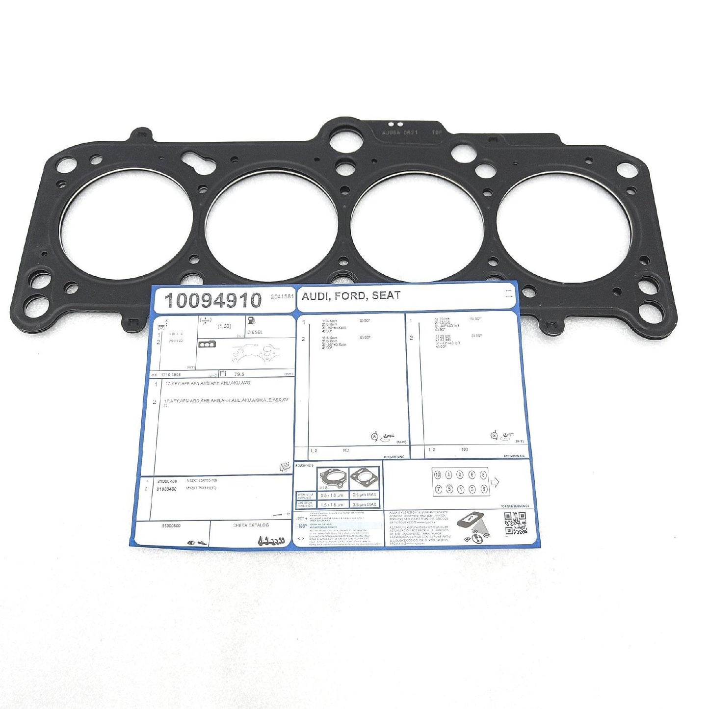 AJUSA 10094910 Zylinderkopfdichtung Kompatibel mit VW GOLF III 1H1 Lupo 6X1, 6E1 SHARAN 7M8, 7M9, 7M6 POLO 6N2 PASSAT Variant 3B5 Polo Schrägheck 6N1