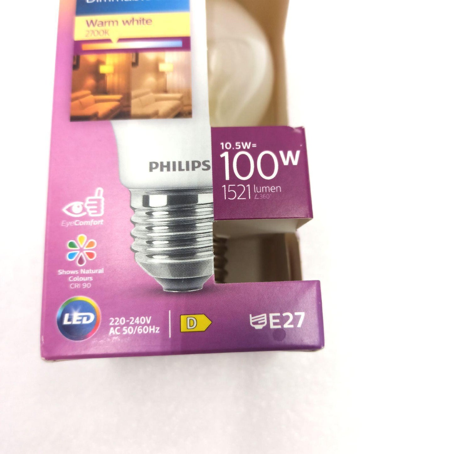 Philips LED Lampe Beleuchtung Classic E27 WarmGlow Dimmbar Warmweiß Tropfenform