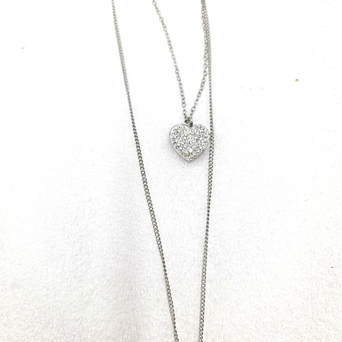 Ouran Halskette Schmuck Damen Mädchen Edelstahl Kristall glamourös elegant und stilvoll