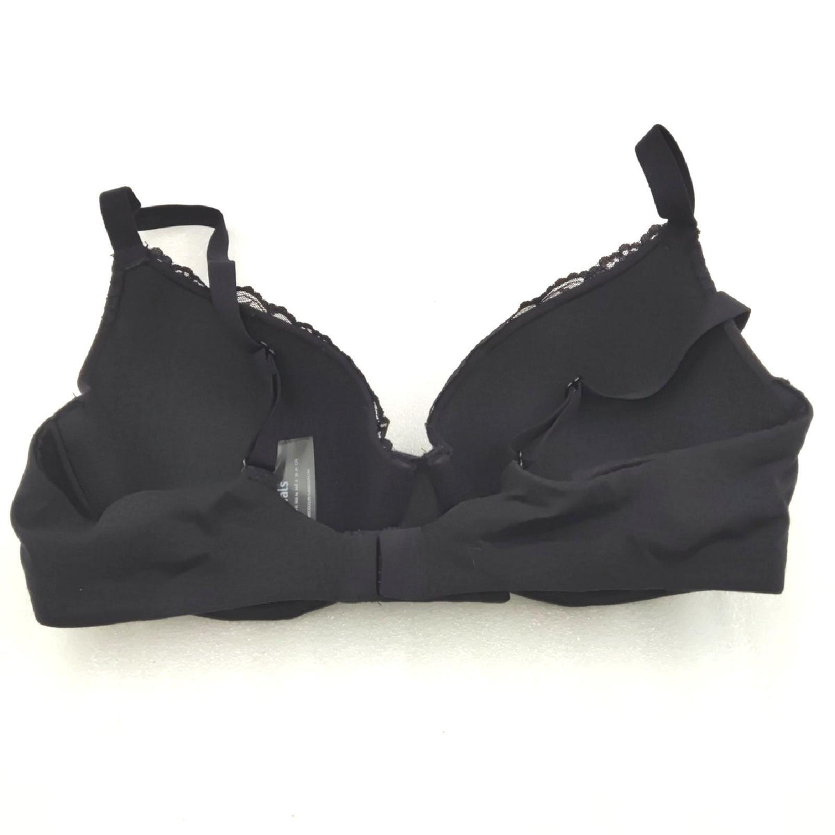 Amazon Essentials Damen Leicht gefütterter BH mit voller Abdeckung aus Baumwolle und Spitze  Schwarz  75B