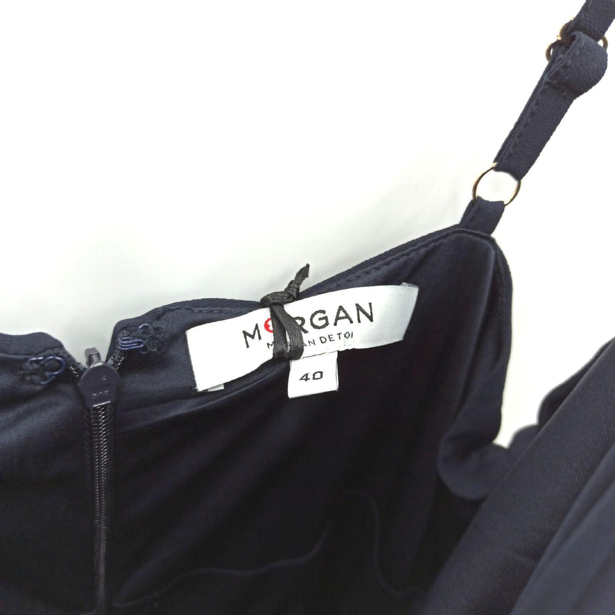 Morgan Damenkleid  schmal  Träger  Midi-Länge  Rigny  Marineblau  T40  Marine  38