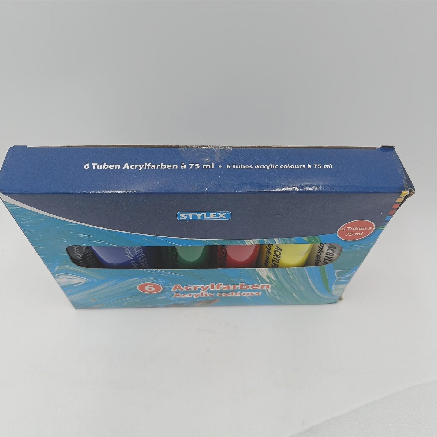 Stylex Acrylfarben Set Bastelmaterial Basic 28653 hohe Deckkraft schnelltrockn