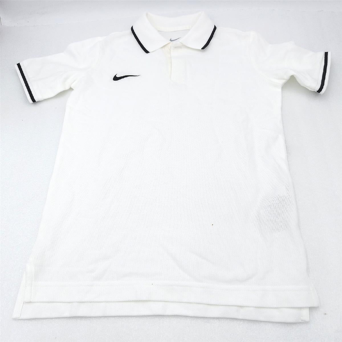 Nike Kinder Polo Shirt Kleidung TM CLUB19 SS Weiß Schwarz Sportstyle Gr S Spielspaß