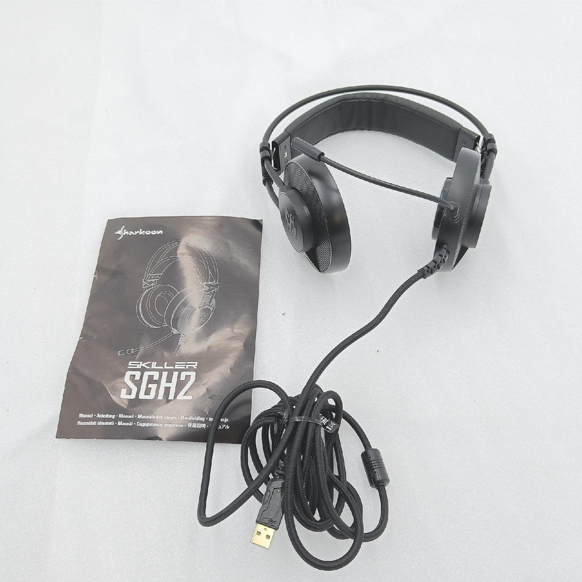 Sharkoon Gaming Headset Kopfhörer Skiller SGH2 Stereo Sound Blaue Led Komfort