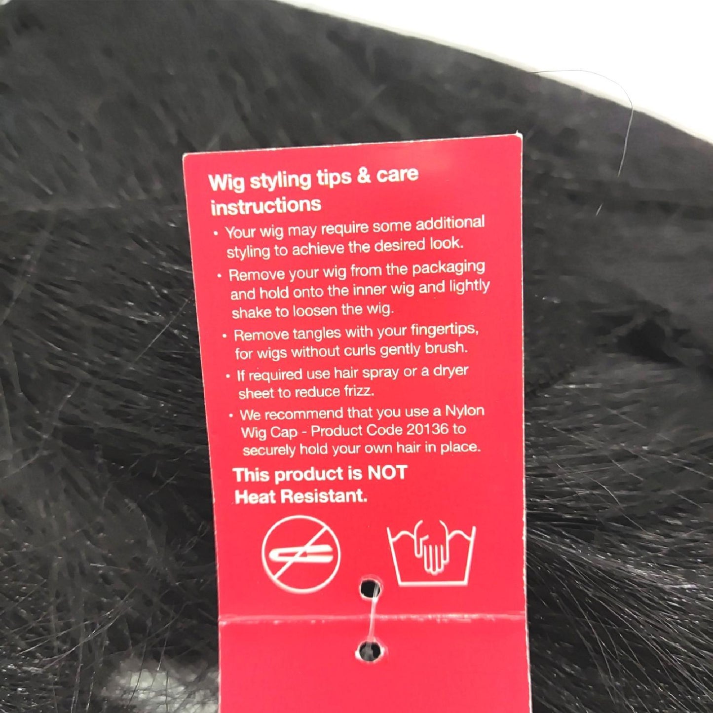 Smiffys Kokette-Pony-Perücke, Schwarz, Kurzes Haar, M, Karneval, Kostüm