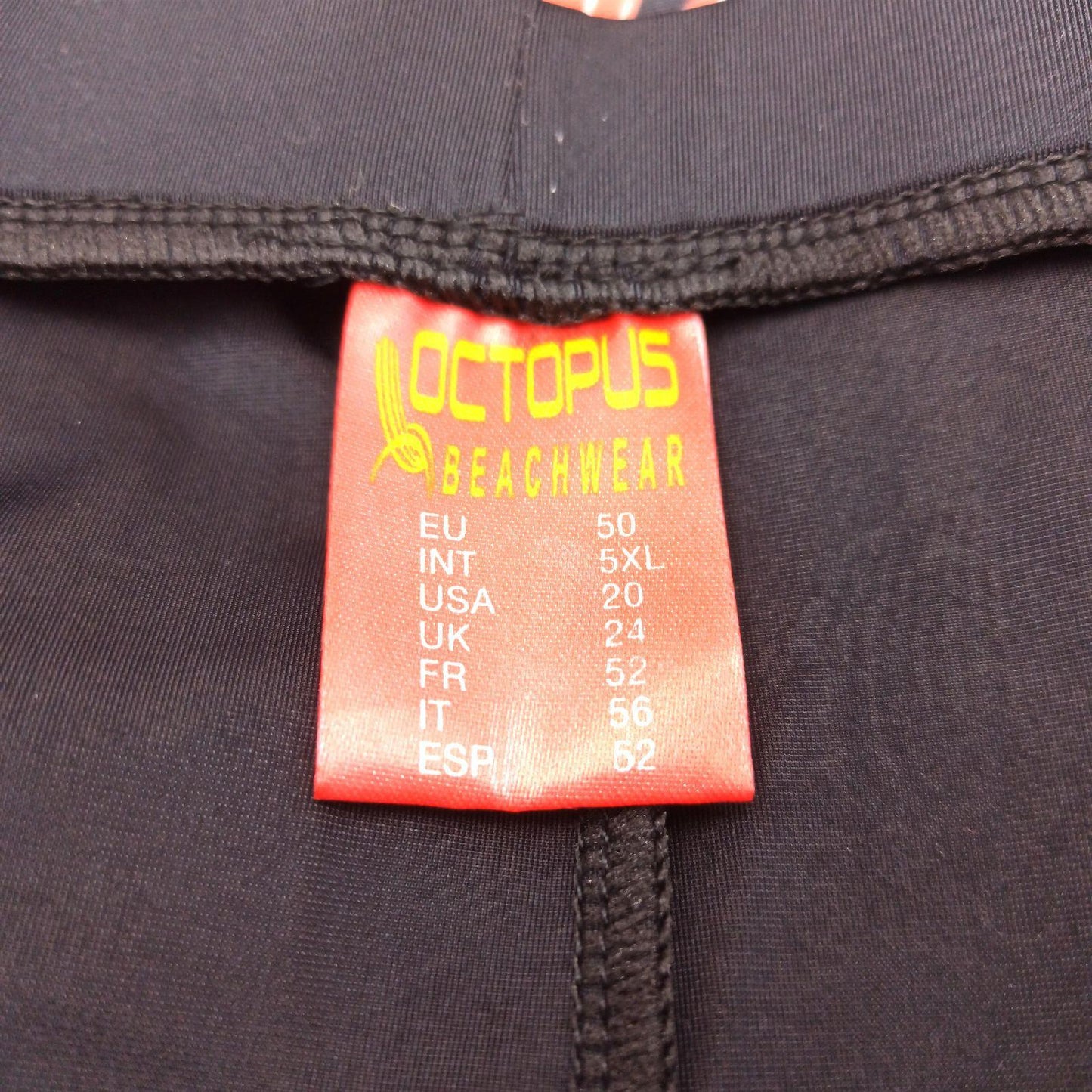 Octopus Tankini Badebekleidung Damen Oversize Bauchweg Schwarz Apricot Größe 50 Strand