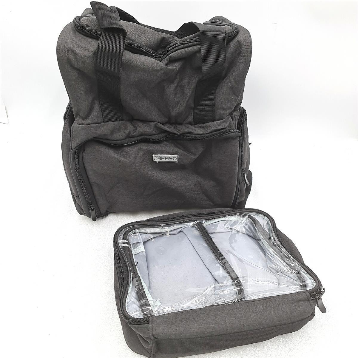 BAFASO 2 Schicht Reise Make up Tasche mit 3 Fächer Gurt
