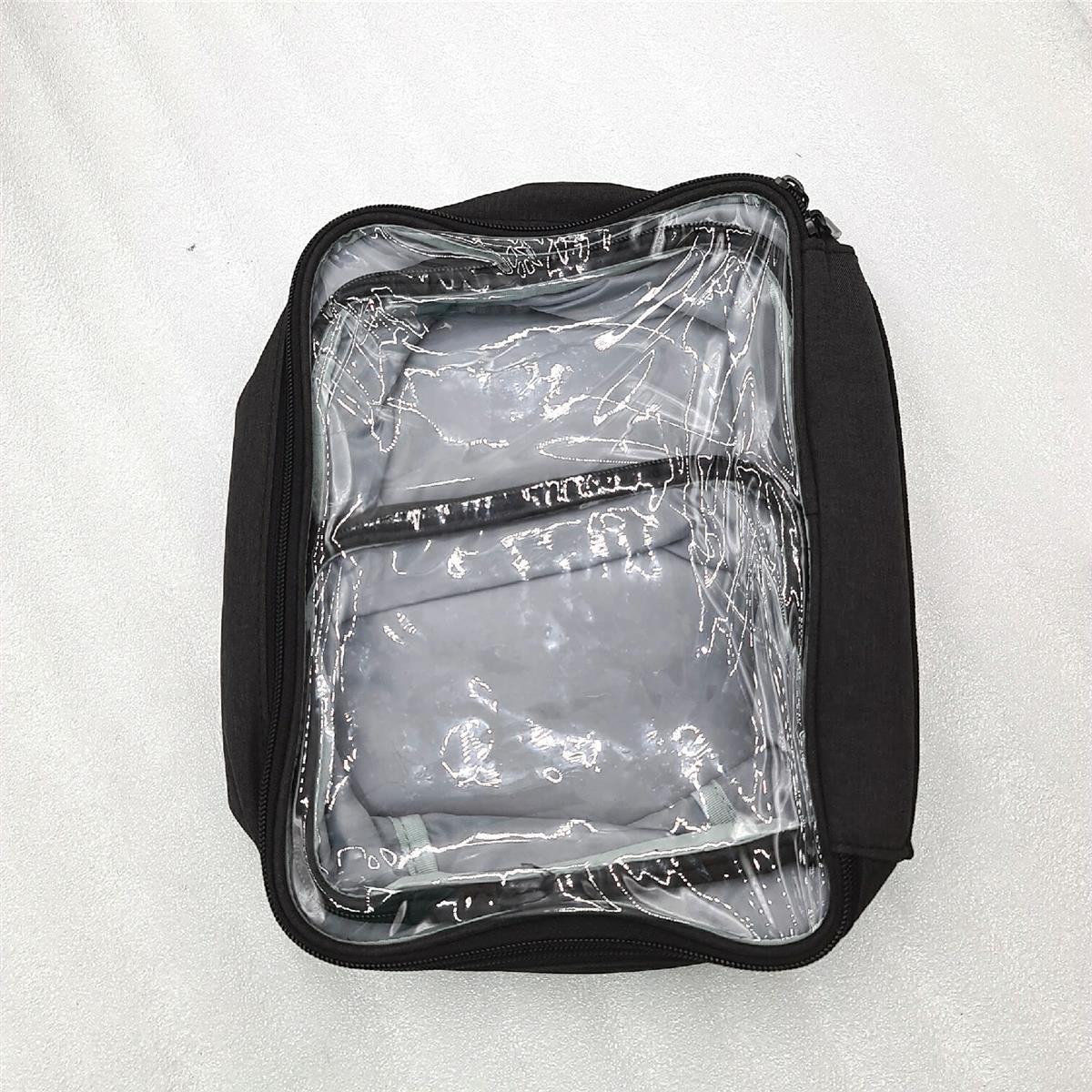 BAFASO 2 Schicht Reise Make up Tasche mit 3 Fächer Gurt