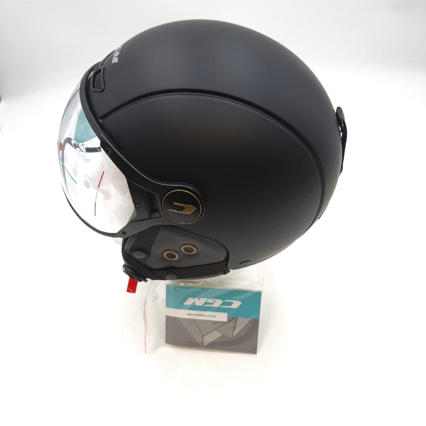 CGM Ski Helm Schutz Ausruestung EBI Casco Schnee Unisex Erwachsene Schwarz Matte M