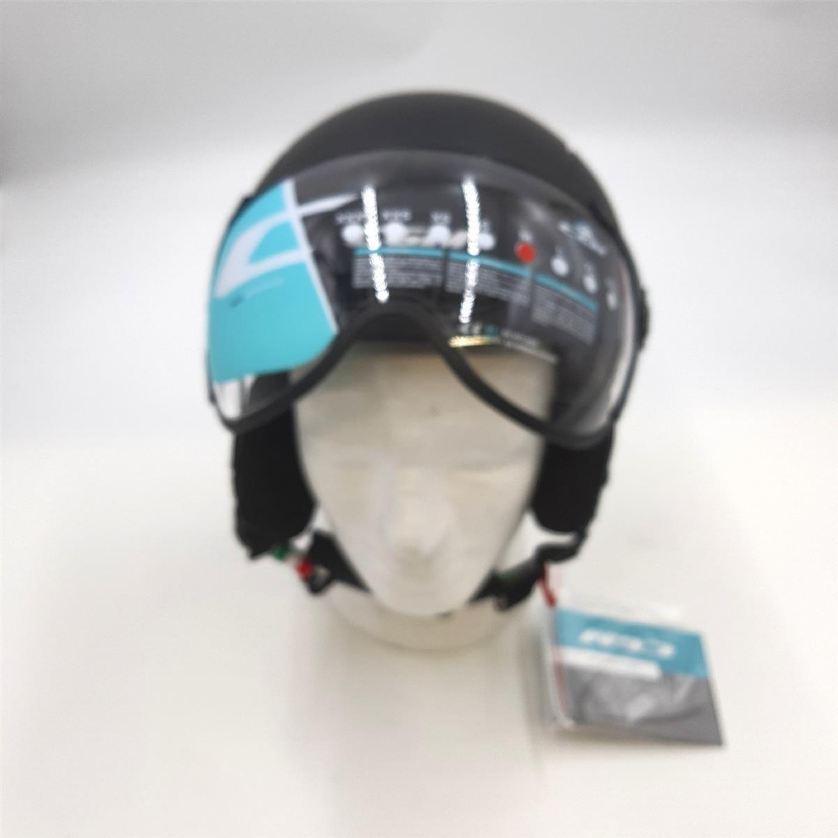 CGM Ski Helm Schutz Ausruestung EBI Casco Schnee Unisex Erwachsene Schwarz Matte M