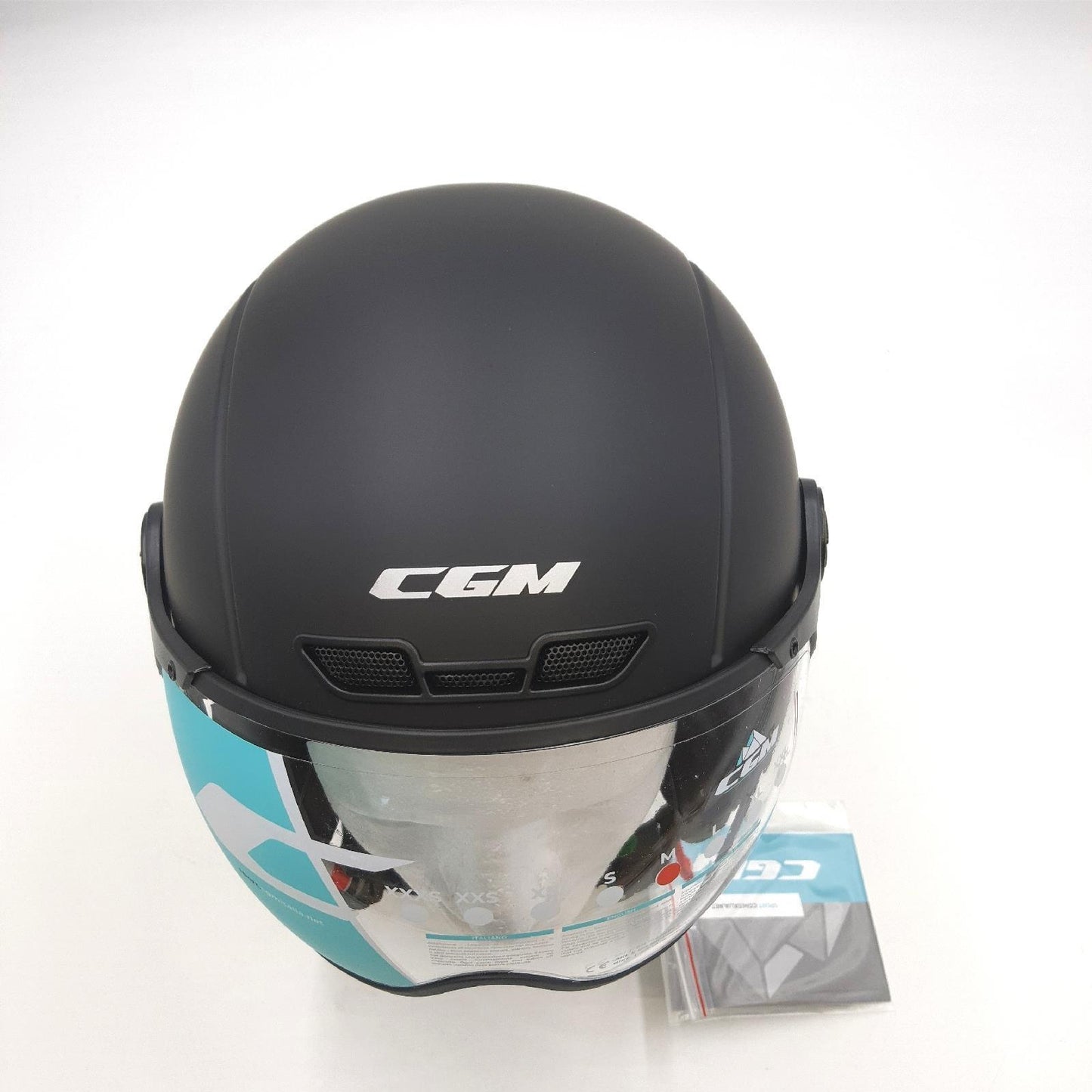 CGM Ski Helm Schutz Ausruestung EBI Casco Schnee Unisex Erwachsene Schwarz Matte M
