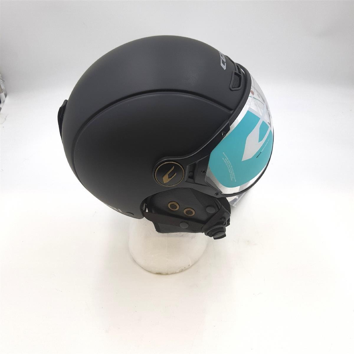 CGM Ski Helm Schutz Ausruestung EBI Casco Schnee Unisex Erwachsene Schwarz Matte M